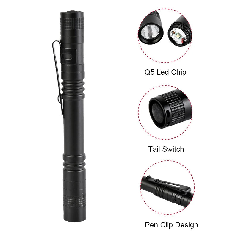 Pen Light Portable Mini LED Flashlight