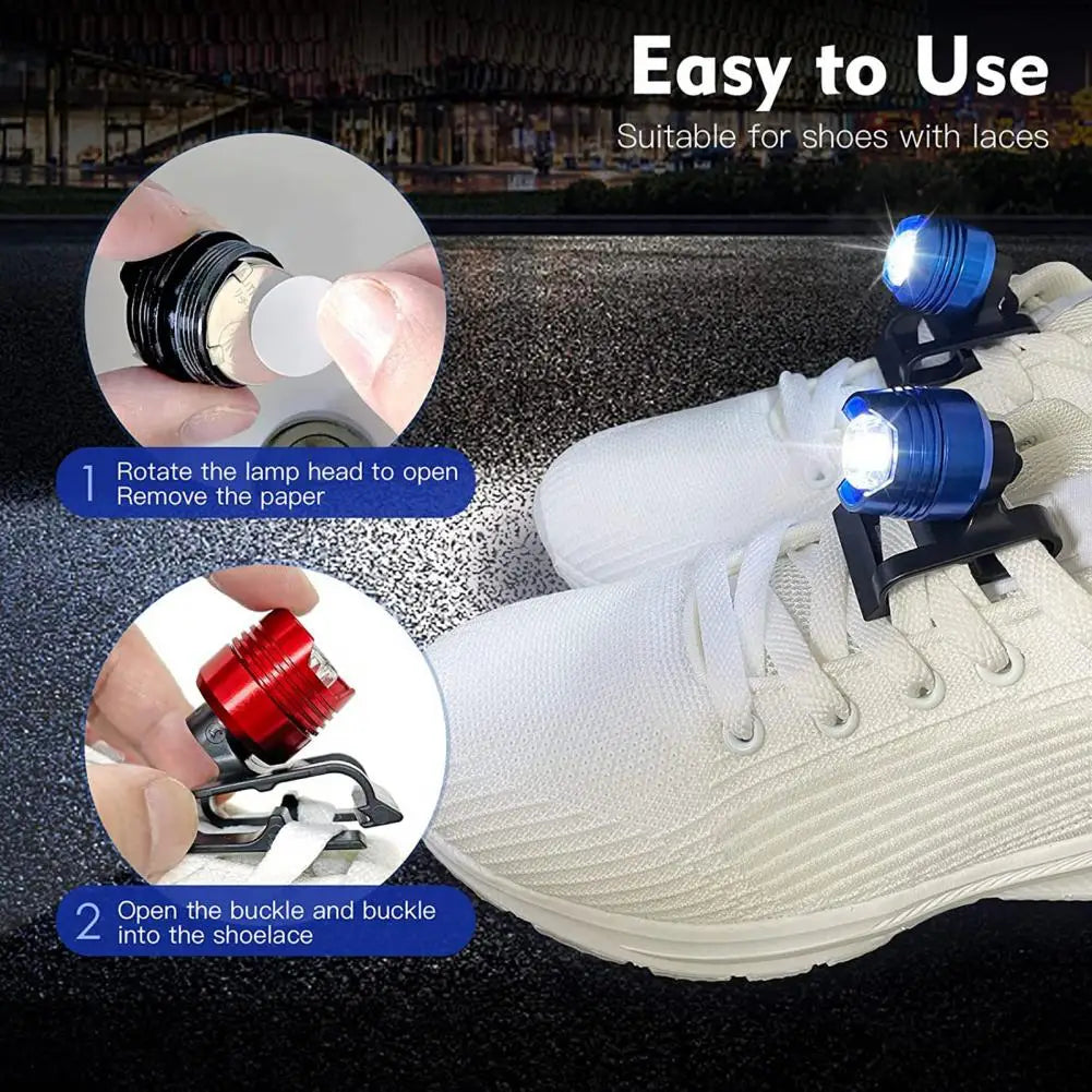 Shoe Flashlights 2Pcs Convenient Compact Size