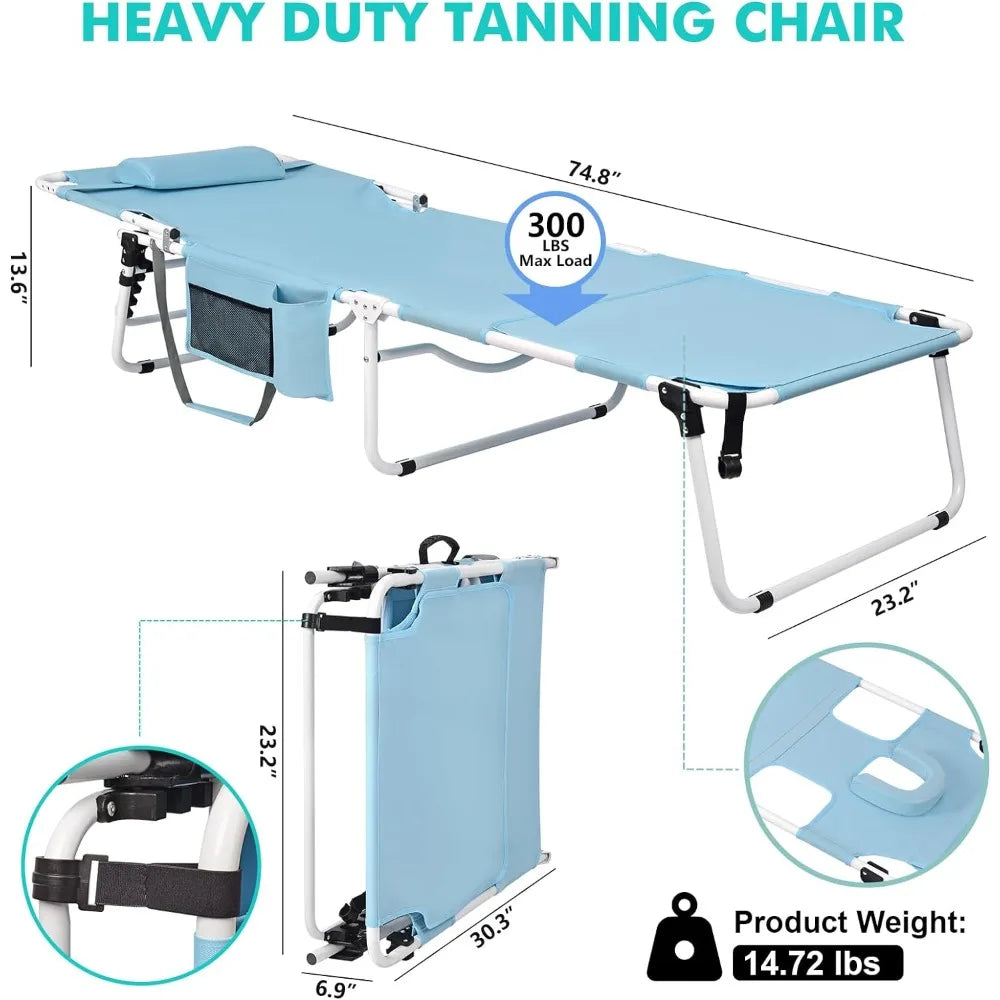 Tanning Chair with Face Hole,