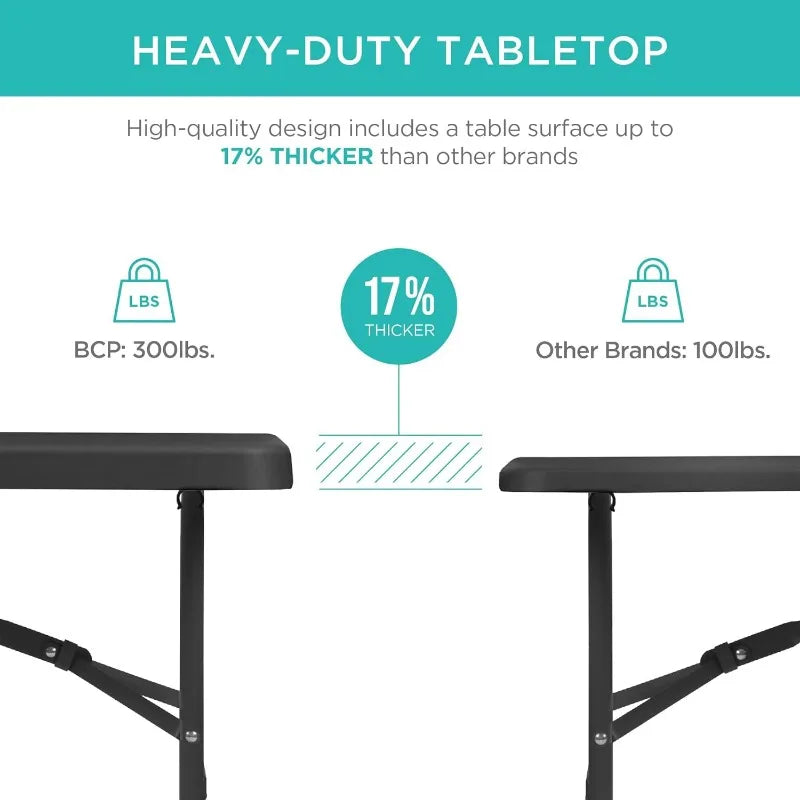 Indoor Outdoor Heavy Duty Table w/ Handle