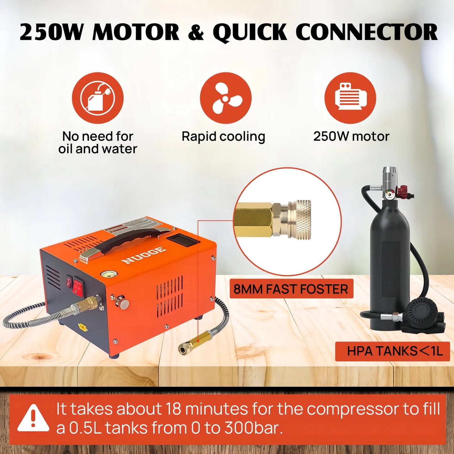 110V/220V Power PCP Air Compressor 4500Psi