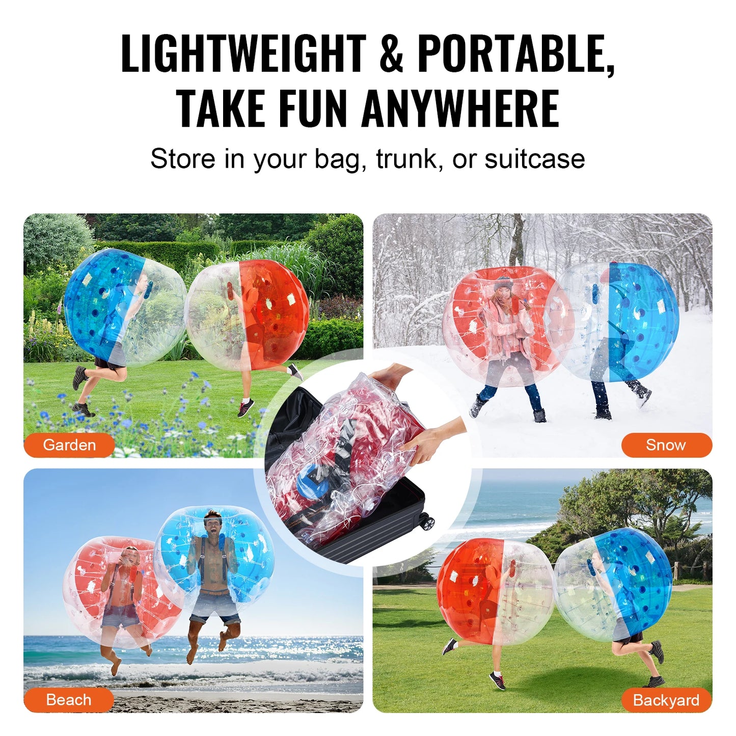 Inflatable Bumper Bubble Zorb Balls for Adults or Children