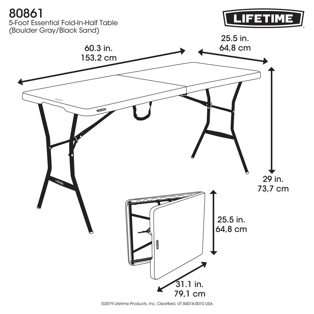 Portable Foldable Table 5-Foot