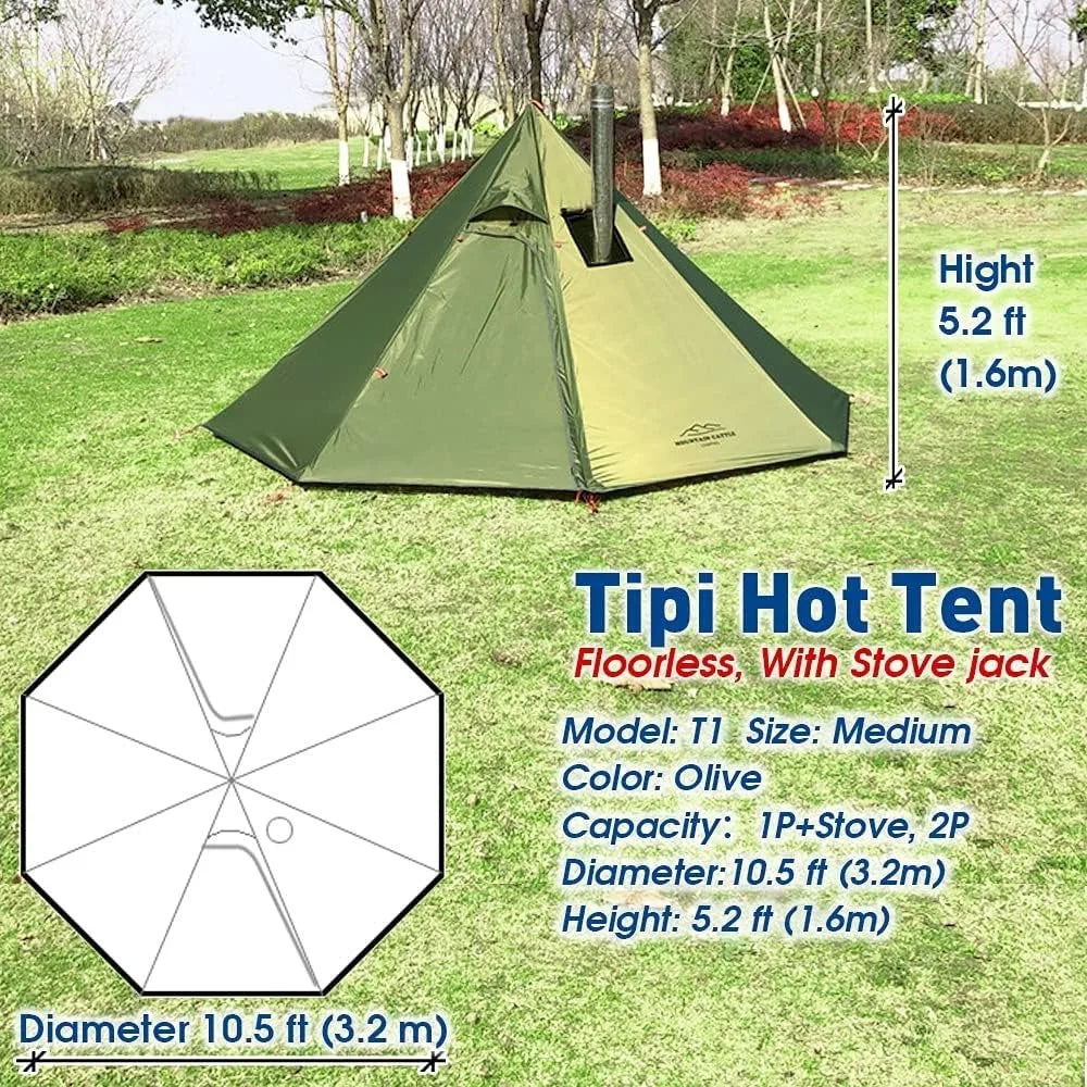 3 Person Lightweight Teepee Tent